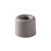 Soft Wall And Floor Door Stopper, Grey,Hybrid Fixation,Ø3X2.5Cm, 1Pc